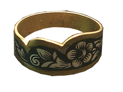 Серебряное кольцо 182 с позолотой